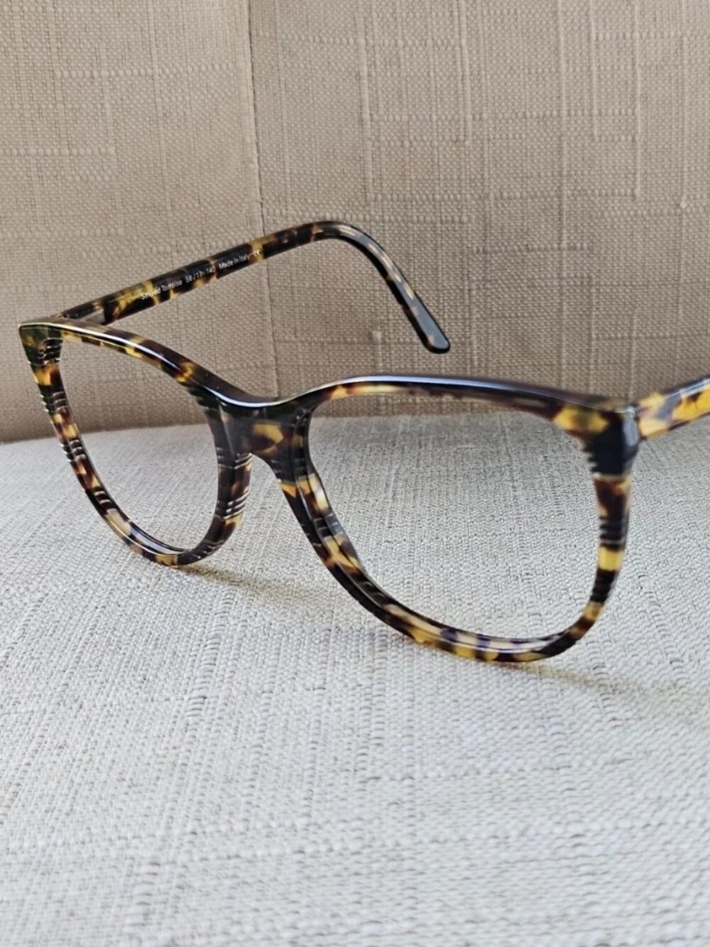 Kirkland Signature Glasses Frame Eyewear ALAMOS Stripe Tortoise Eyeglasses Italy